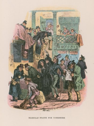 Illustrazione per Nicholas Nickleby da Hablot Knight Browne